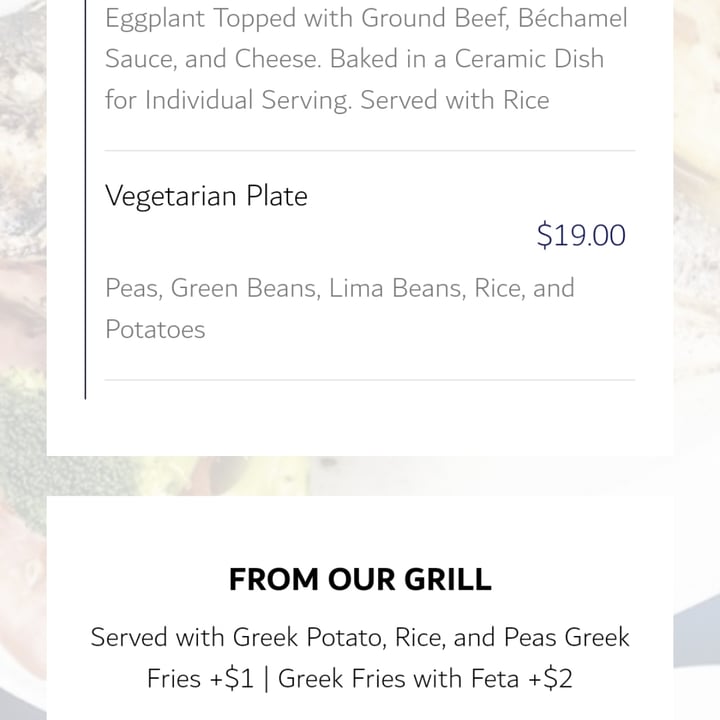 photo of Mykonos Greek Restaurant Vegetarian Plate shared by @ninetypercent on  27 Apr 2024 - review