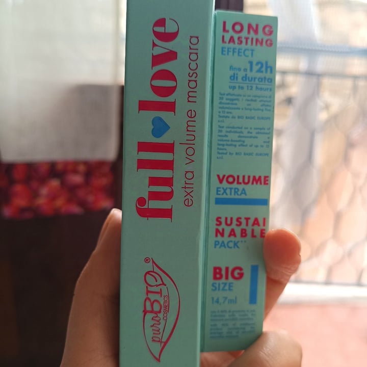 photo of PuroBIO Cosmetico full love extra volume mascara shared by @luana92 on  23 Oct 2024 - review