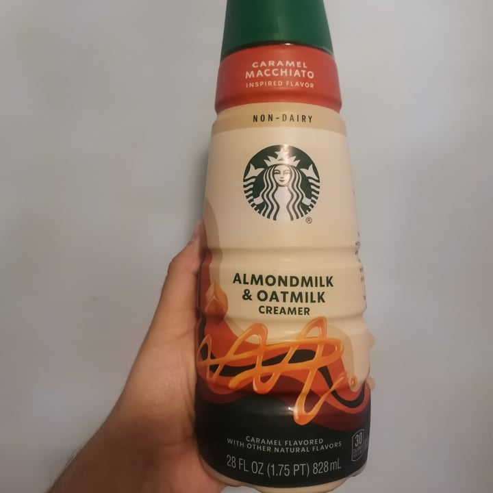 photo of Starbucks Almond & Oat Non-Dairy Coffee Enhancer - Caramel Macchiato shared by @angelaramirez on  28 Sep 2025 - review
