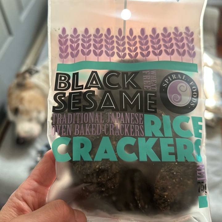 photo of Spiral Foods Black Sesame Rice Crackers shared by @itsjustmel on  26 Sep 2025 - review