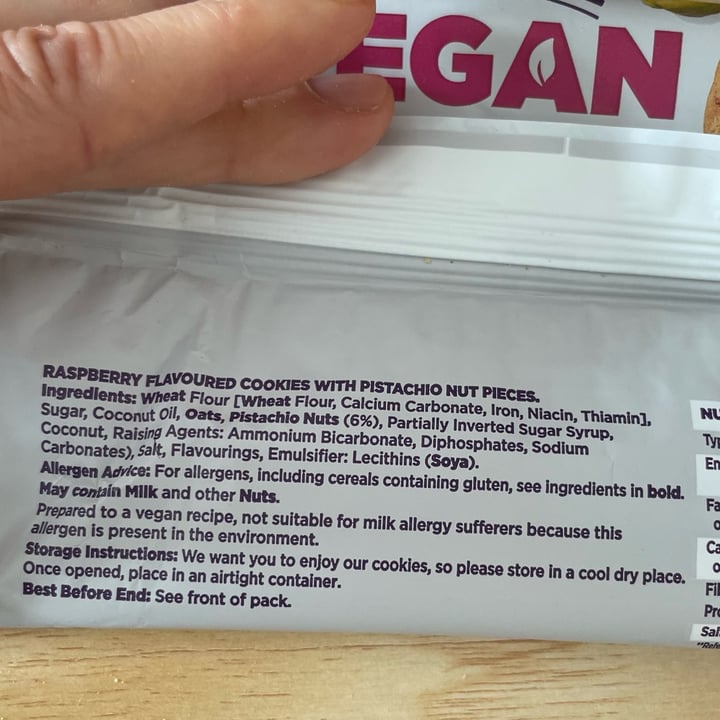 photo of The Bakehouse Vegan Raspberry & Pistachio cookies shared by @salsedine on  11 Sep 2025 - review
