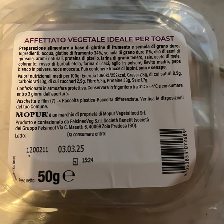 photo of Good & Green Affettato vegetale ideale per toast shared by @lucyvegan83 on  03 Mar 2025 - review