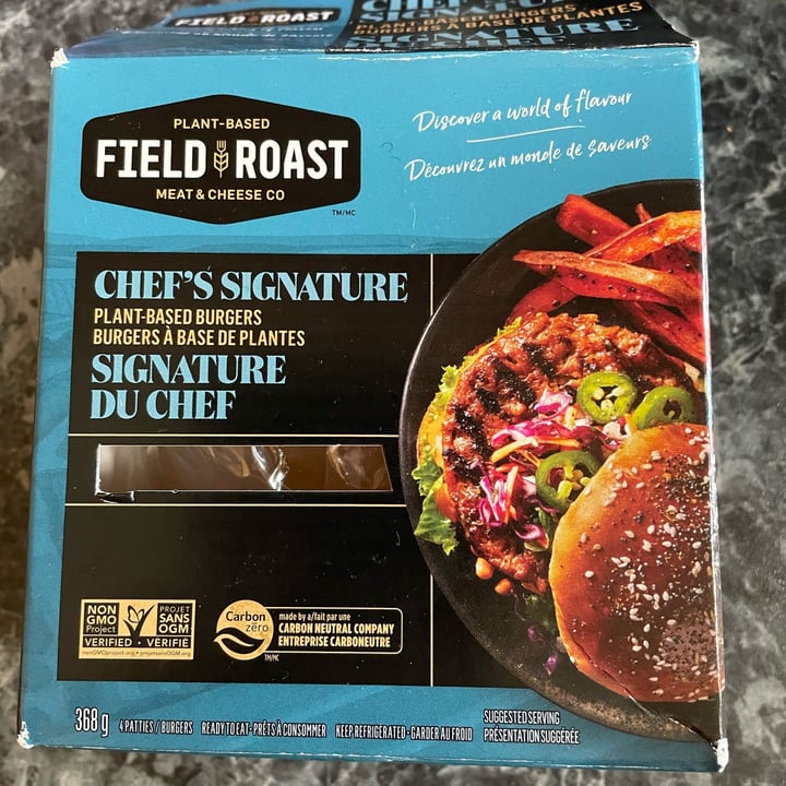 photo of Field Roast Chef's Signature Plant-Based Burgers shared by @smsilly on  20 Aug 2023 - review