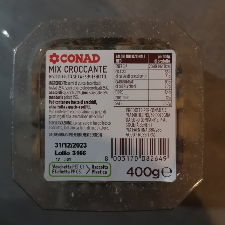 photo of Conad Mix Croccante shared by @mariversovegan on  20 Oct 2023 - review