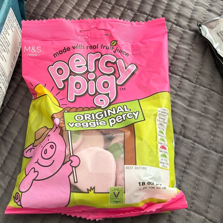 photo of Marks & Spencer Food (M&S) percy pig shared by @pkplantbased on  07 Feb 2025 - review