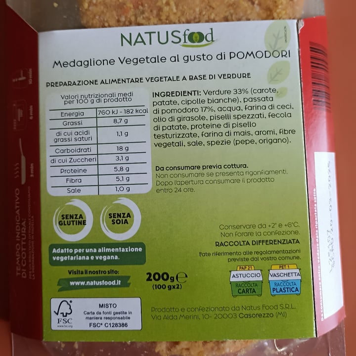 photo of Natus Food medaglioni al pomodoro shared by @ghocri on  16 Mar 2025 - review