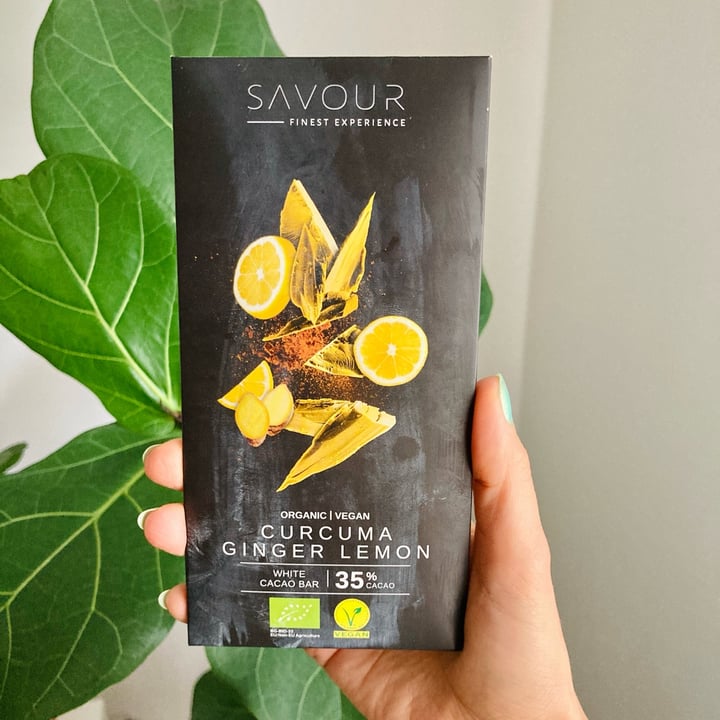 photo of Savour Curcuma Ginger Lemon - White Cacao Bar shared by @geisalopes on  12 Jul 2025 - review