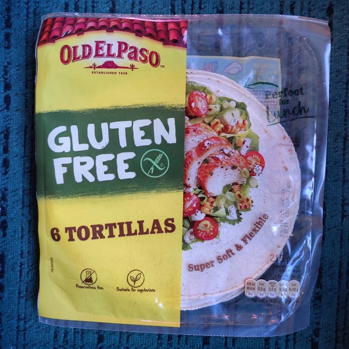 photo of Old El Paso 6 tortillas sin gluten shared by @fdsouza on  31 Mar 2024 - review