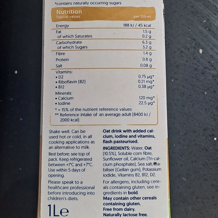 photo of Alpro Homegrown Oat shared by @outgrowing8carnism on  16 Sep 2025 - review