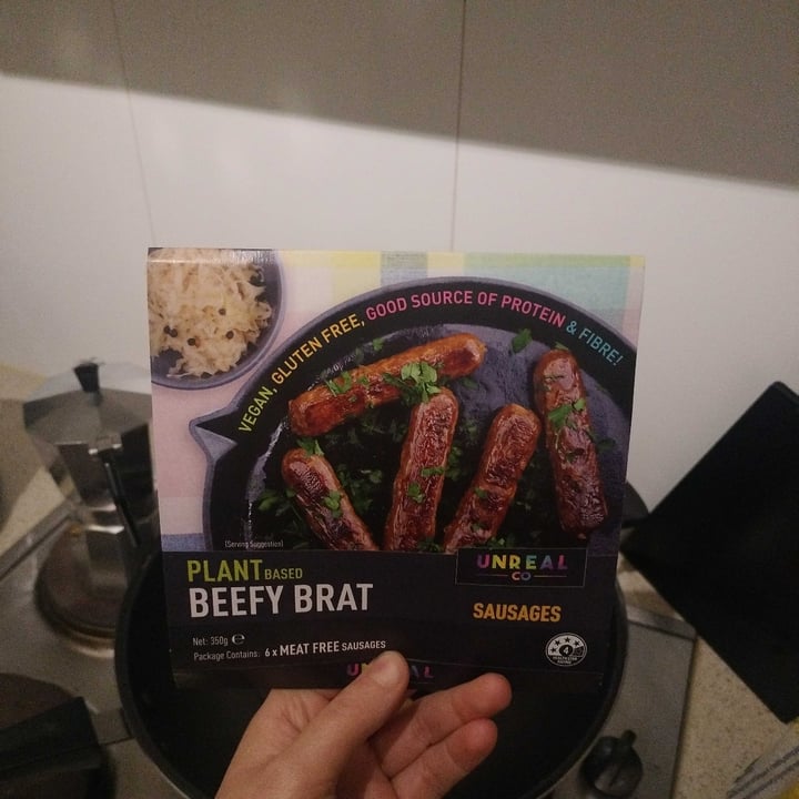 photo of Unreal Co. Beefy Brat Sausages shared by @monaperry on  25 Aug 2024 - review