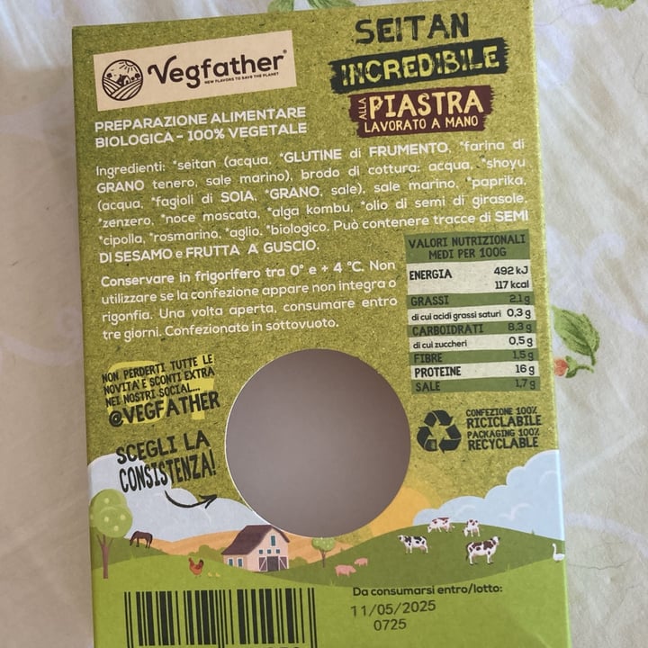 photo of Vegfather Seitan Incredibile Alla Piastra shared by @melissa80 on  08 Mar 2025 - review