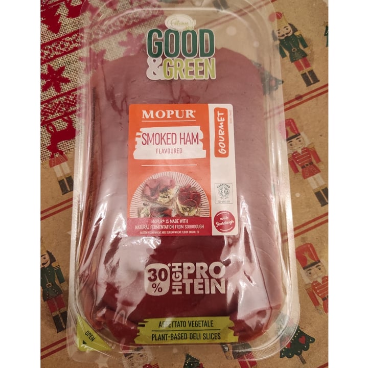 photo of Good & Green smoked ham shared by @rubiveg1 on  30 Dec 2023 - review