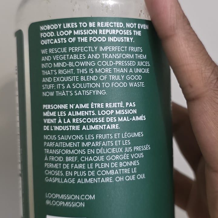 photo of Loop Deep Green Cold Pressed Juice shared by @theveglife on  29 Sep 2025 - review