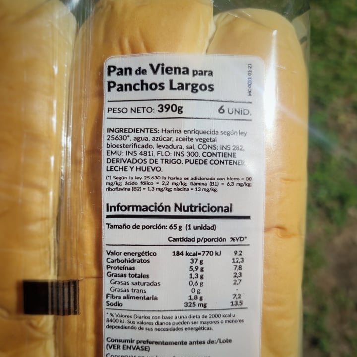 photo of Mimago Pan de Viena para Pancho Largo shared by @sofiagavranic on  20 Oct 2023 - review