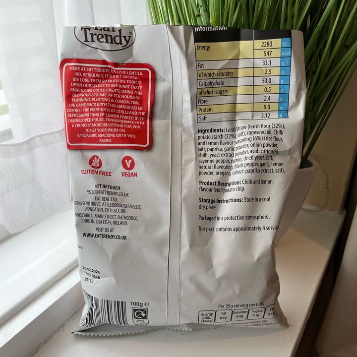 photo of Eat Trendy Chilli and Lemon Flavour Straws shared by @ameriamber on  17 Sep 2023 - review