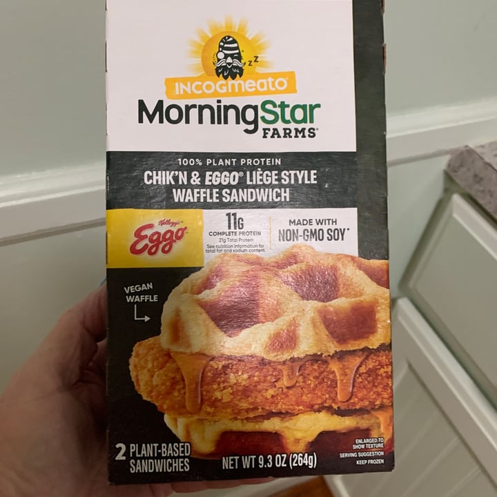 MorningStar Farms Chik’n & Eggo Liège Style Waffle Sandwich Review
