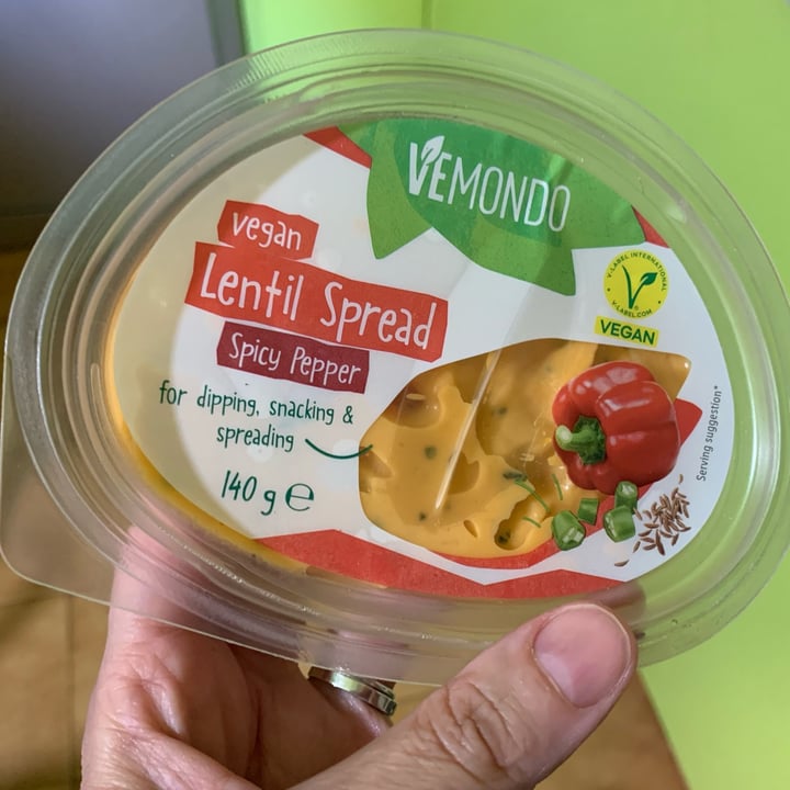 photo of Vemondo Vegan Lentil Spread - Spyce Pepper shared by @coloratantonella on  11 Sep 2023 - review