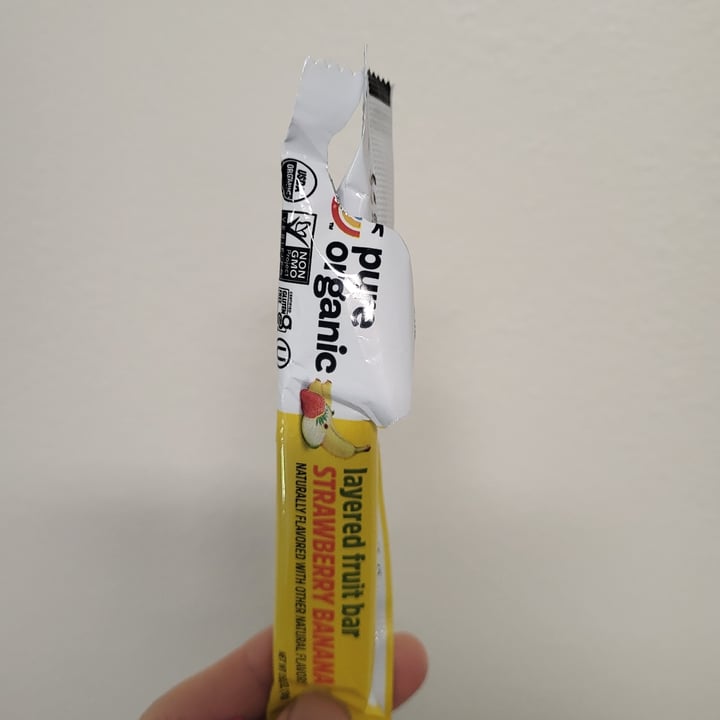 photo of Pure Organic Strawberry Banana layered fruit bars shared by @socalvegan on  10 Apr 2024 - review