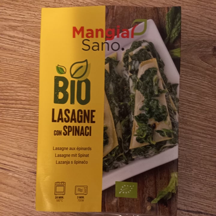photo of Mangiar Sano bio lasagne con spinaci shared by @drone53 on  17 Sep 2023 - review