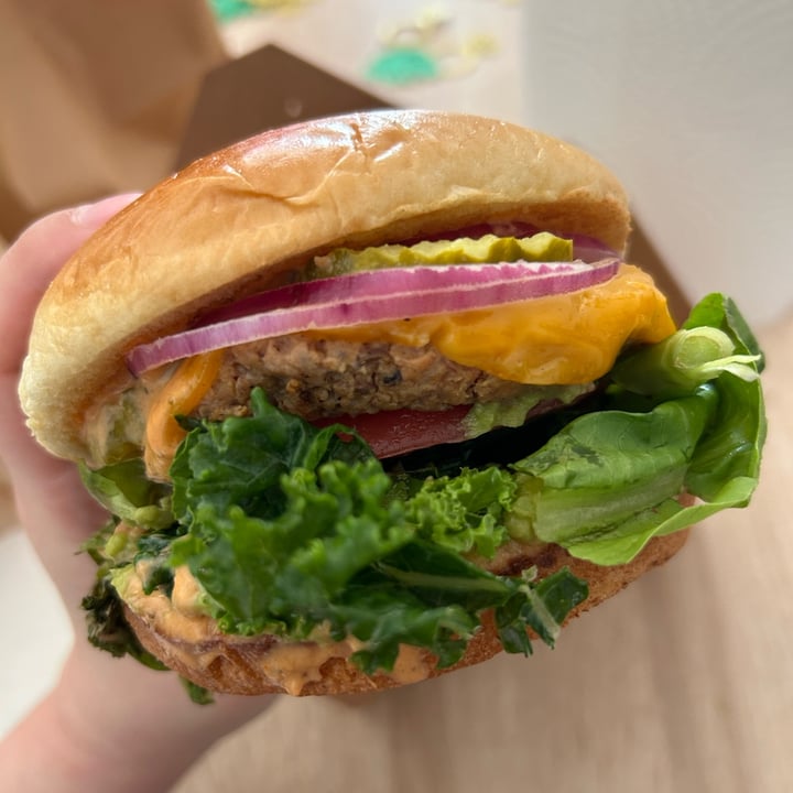 photo of Aguacate Sanctuary of Love Aguacate S.O.L. Burger shared by @natsveganfood on  15 May 2024 - review