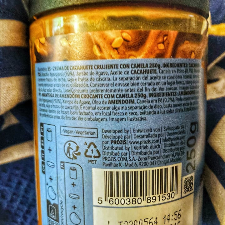 photo of Prozis Peanut butter cinnamon shared by @federicathewitch on  16 Apr 2024 - review