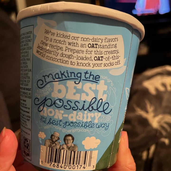 photo of Ben & Jerry's chocolate chip cookie dough non dairy shared by @kristin548 on  02 May 2024 - review