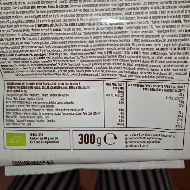 photo of Germinal Bio Biscotti Integrali Avena shared by @darkessa on  17 Jul 2025 - review