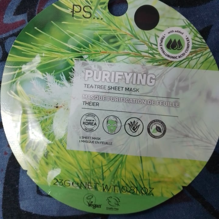 photo of PS... purifying tea tree sheet mask shared by @alessandra70 on  31 Dec 2023 - review