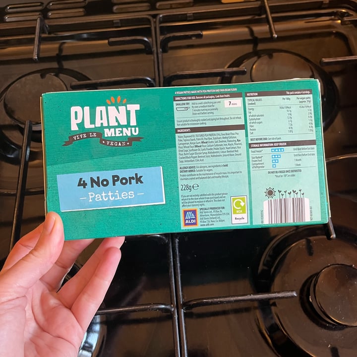 photo of Plant Menu 4 No Pork Patties shared by @ameriamber on  02 Jan 2024 - review