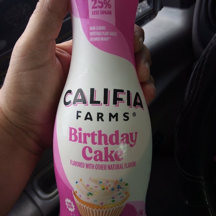 photo of Califia Farms Almond Creamer Birthday Cake shared by @immortalv on  13 May 2025 - review
