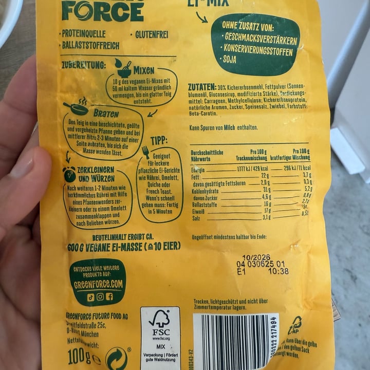 photo of GREENFORCE Veganes ei shared by @carment03 on  22 Sep 2025 - review
