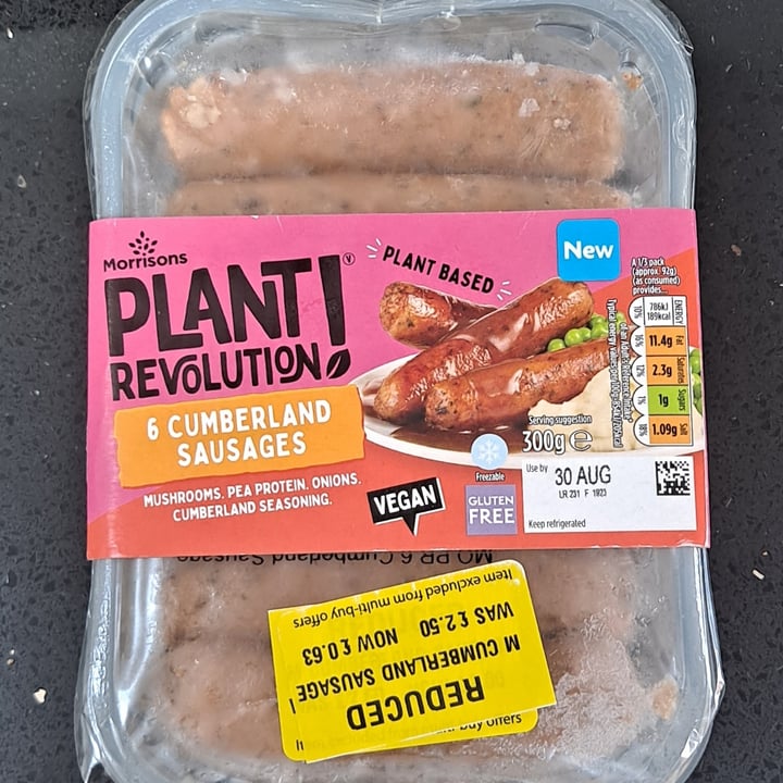 photo of Plant Revolution 6 Cumberland Sausages shared by @outgrowing8carnism on  05 Sep 2025 - review
