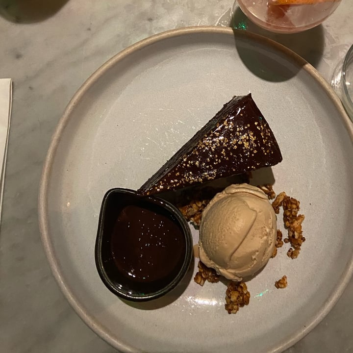 photo of Mildreds Covent Garden Five Layer Chocolate Cake With Malted Balls And Salted Caramel Ice Cream shared by @jules-v on  29 Sep 2023 - review