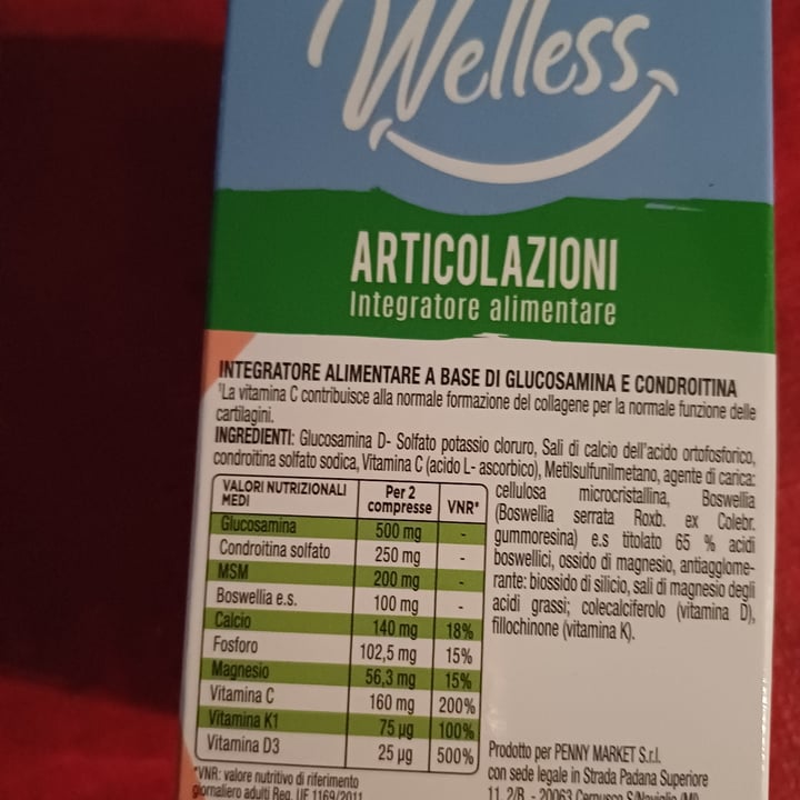 photo of Wellness Articolazioni Integratore Alimentare shared by @frainno on  19 May 2024 - review