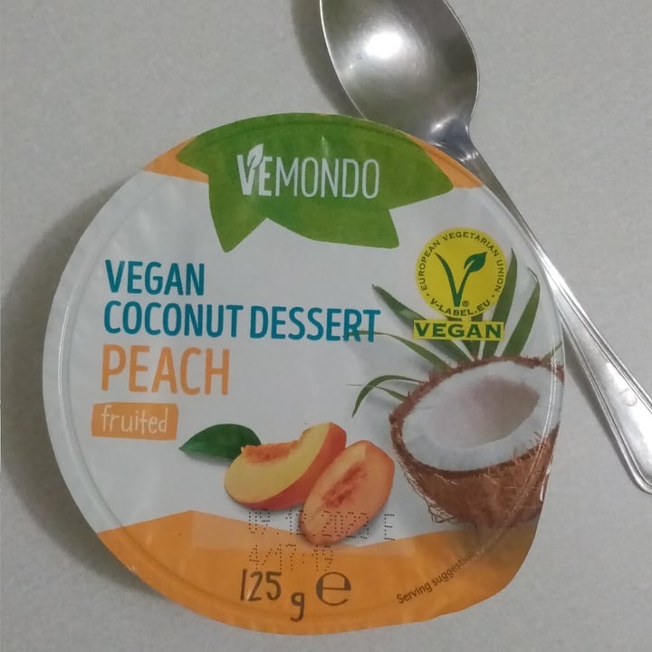 photo of Vemondo Vegan Coconut Dessert Peach shared by @valeveg75 on  11 Dec 2023 - review