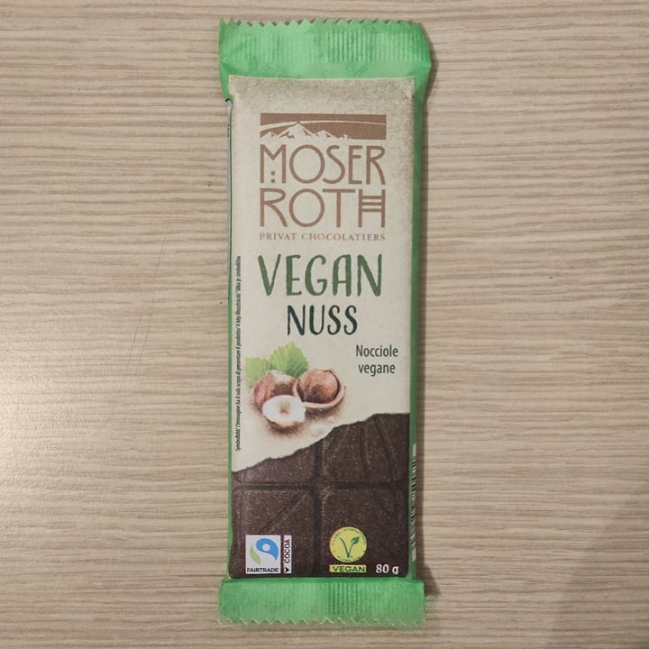 photo of Moser Roth Vegan Nuss shared by @niklabelloli1 on  05 Nov 2023 - review