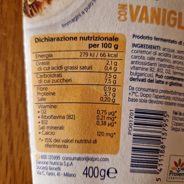photo of Alpro alpro con vaniglia shared by @erika100 on  18 Jul 2025 - review