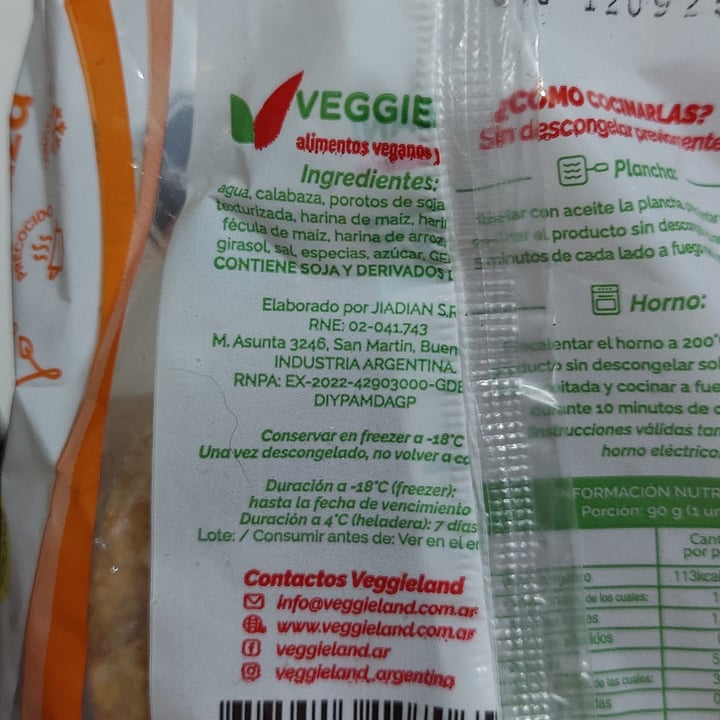 photo of Veggieland Medallón Soja y Calabaza shared by @sritabrocoli on  23 May 2025 - review