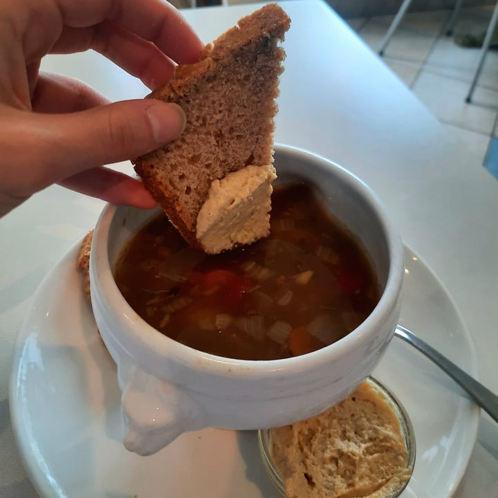 photo of Garðurinn Tibetan Lentil Soup shared by @saramanzana on  03 Sep 2023 - review