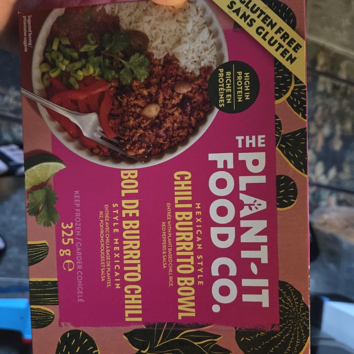 photo of The Plant-It Food Co Chilli Burrito Bowl shared by @shaggyvegan on  10 Oct 2025 - review