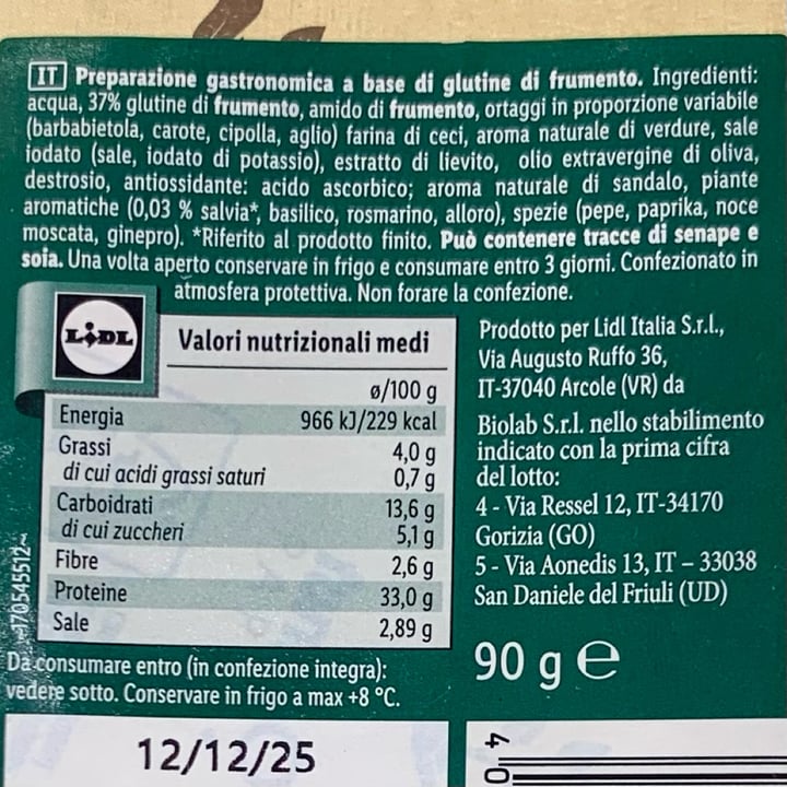 photo of Vemondo Affettato Vegetale Gusto Bresaola shared by @marabasso on  27 Sep 2025 - review