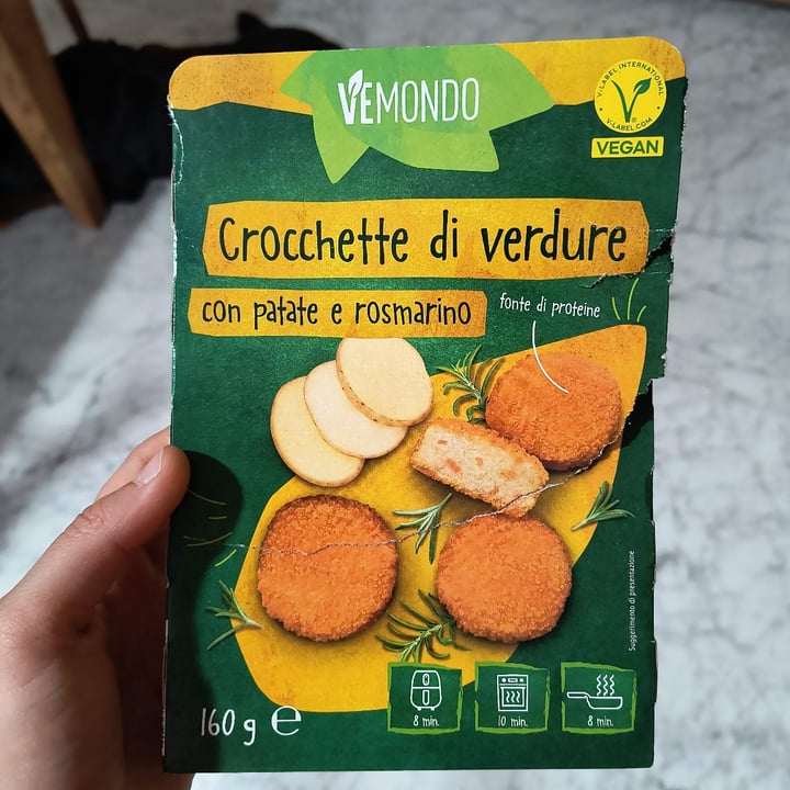 photo of Vemondo crocchette di verdure con patate e rosmarino shared by @melanyminichino99 on  26 Mar 2025 - review