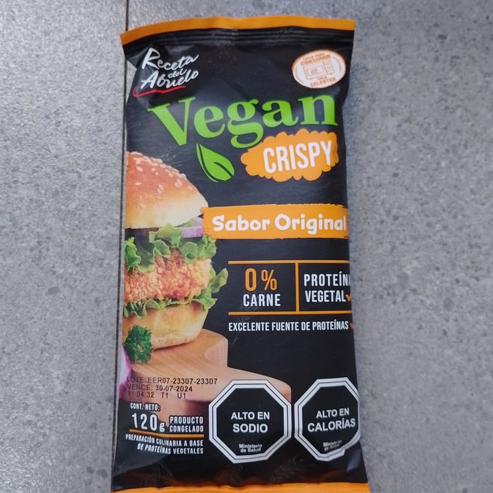 photo of Receta del abuelo Vegan Crispy Original shared by @veganadam on  02 Dec 2023 - review