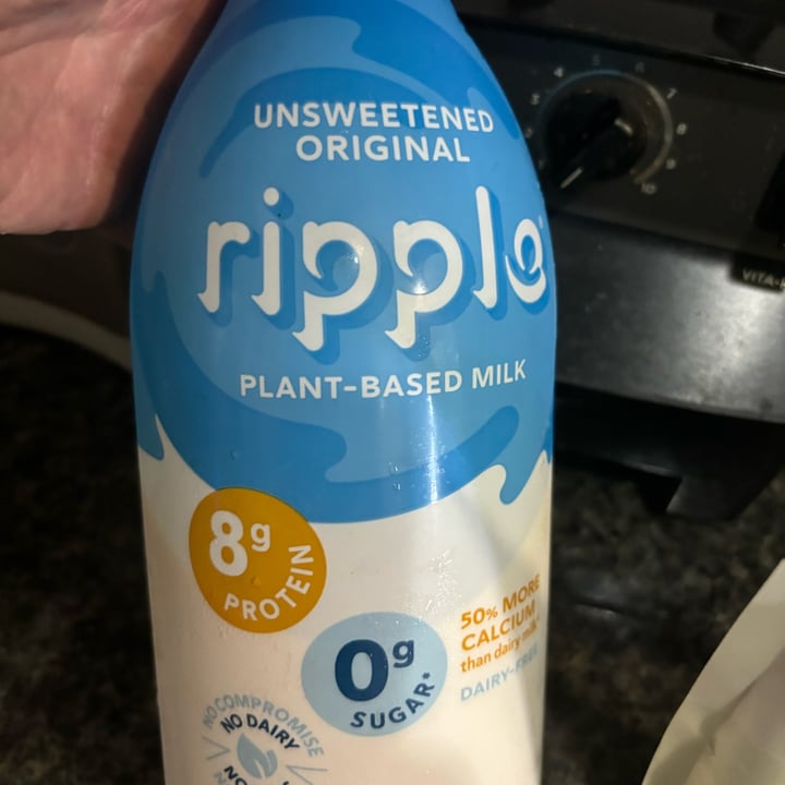 photo of Ripple Foods Unsweetened Original Plant-Based Milk shared by @georgejacobs on  27 Apr 2024 - review