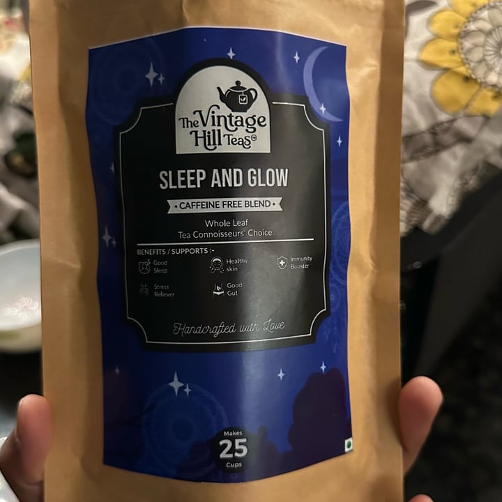 photo of The Vintage Hill Teas Sleep and Glow Caffeine-Free Tea shared by @veganosaurus on  30 Sep 2025 - review