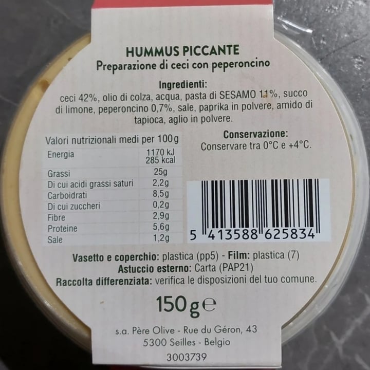 photo of Père Olive hummus pimente shared by @ericaconlac on  19 Apr 2024 - review