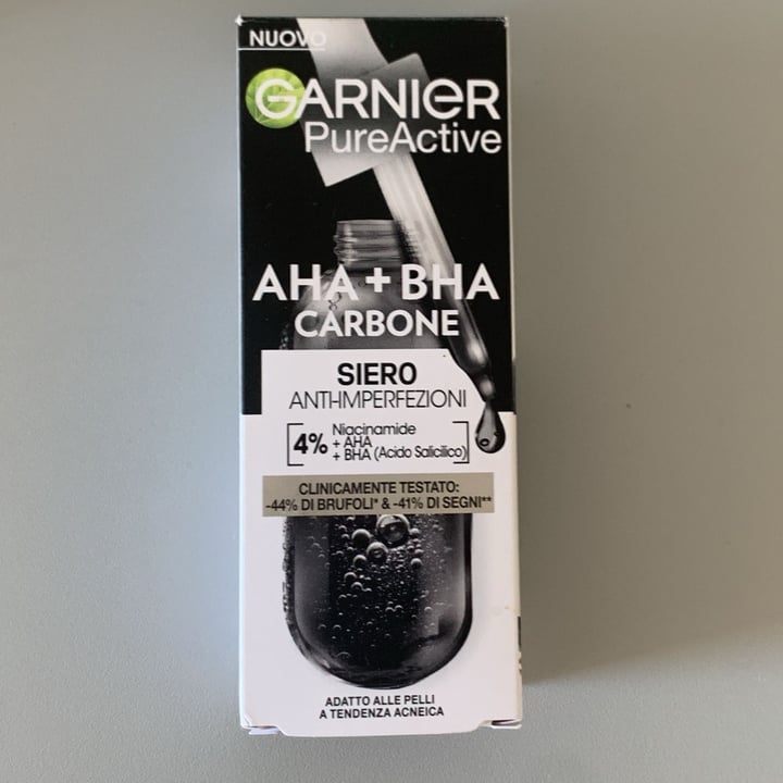 photo of Garnier pure active AHA+BHA CARBONE SIERO ANTI-IMPERFEZIONI shared by @patheimathos on  22 Jun 2024 - review