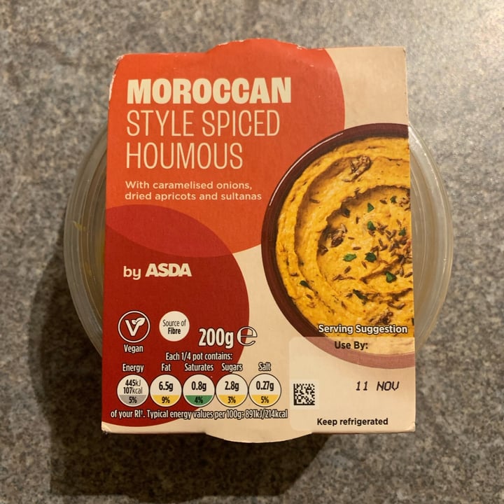 photo of ASDA moroccan style spiced houmous shared by @sofiacoruzzi on  26 Nov 2023 - review