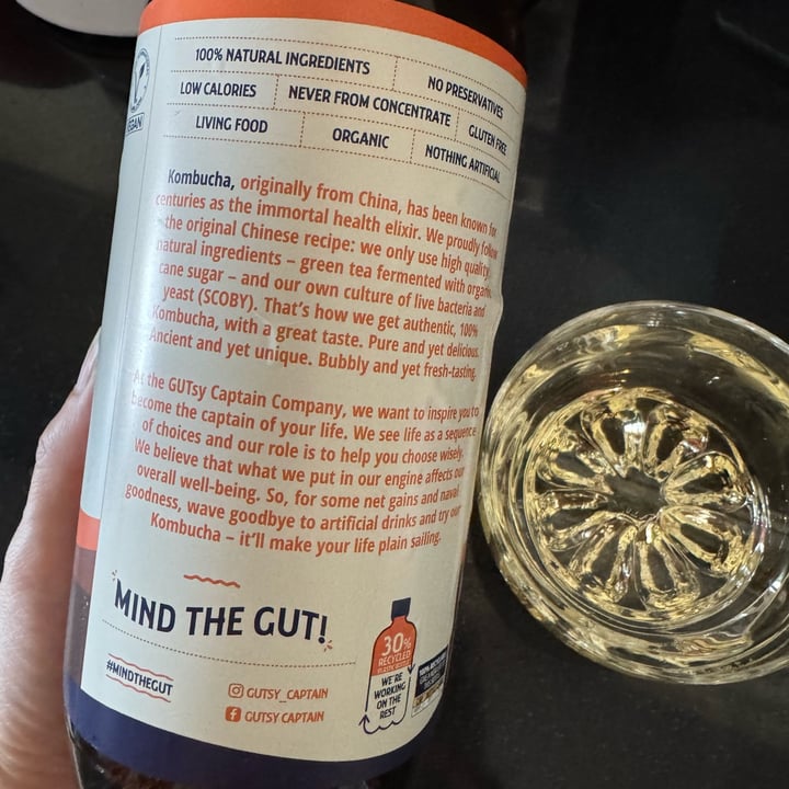 photo of The Gutsy Captain Kombucha Ginger & Lemon shared by @millito on  27 Apr 2025 - review