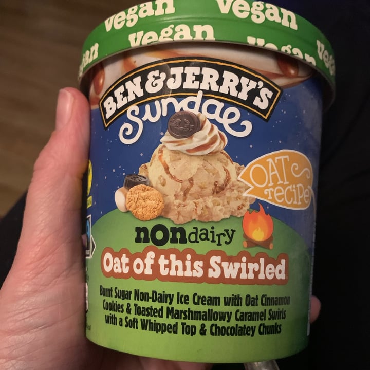 photo of Ben & Jerry's Sundae Oat Of This Swirled shared by @beckyallott on  08 Apr 2024 - review